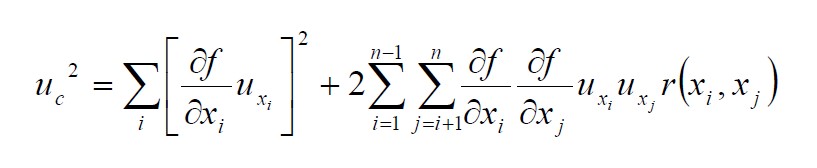 Incertidumbre combinada correlacionada